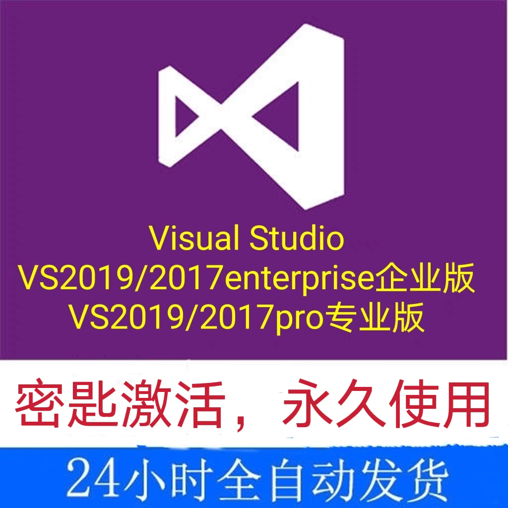 Visual Studio 软件 安装包 最新版简体中文版 原版软件 永久激活 支持远程 重装可用 现在下单赠送学习教程 自动发货